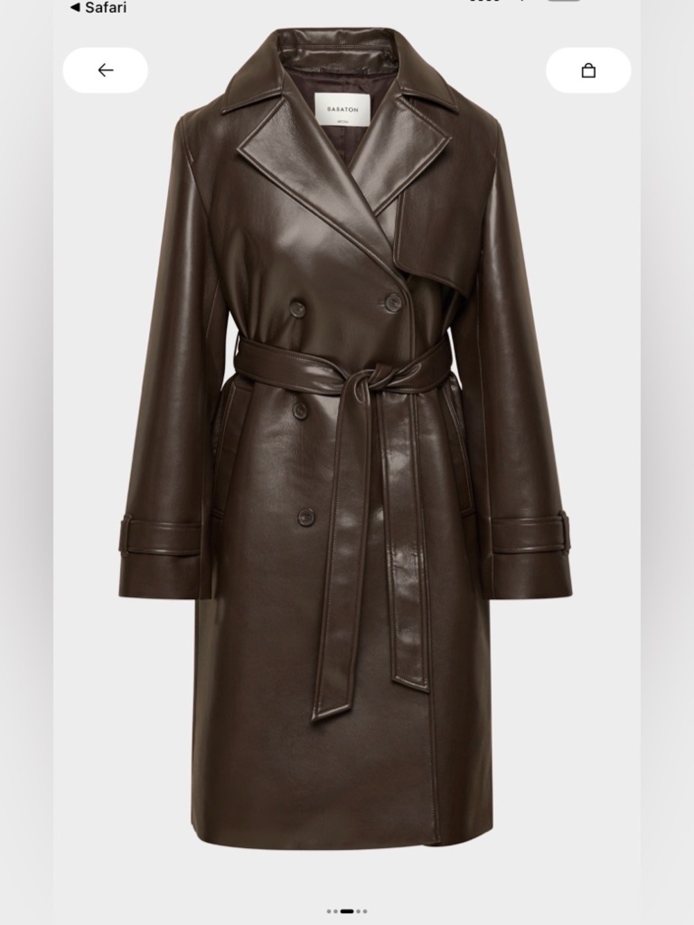 Tabloid Trench Coat - UnReal leather